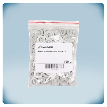 Пластиковая гайка NUTS M16, 100 шт