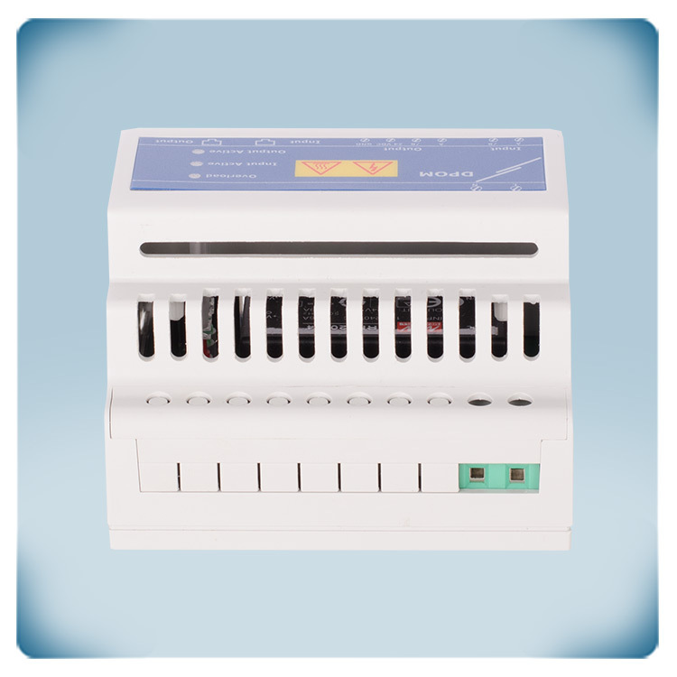 Modbus RTU repeater med integrerad 24 VDC matning för DIN-skenmontering. Anslutning via RJ45 | kopplingsplint