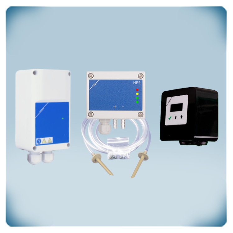 EC-motor 230 V | Konstant tryckreglering 0 - 1.000 Pa | display