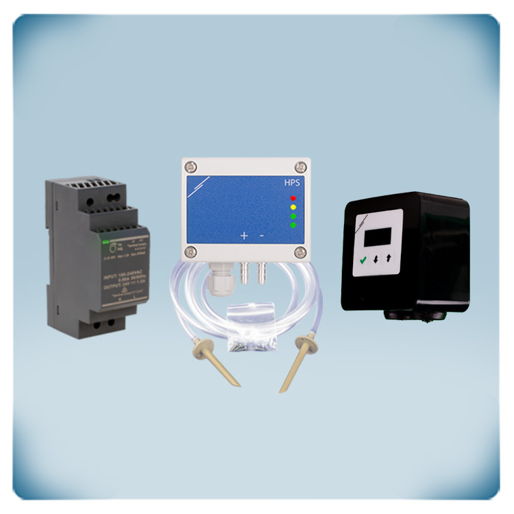 EC-motor 400 V | Differenstrycksreglering 0 - 2.000 Pa