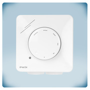 Electronic device in white plastic enclosure