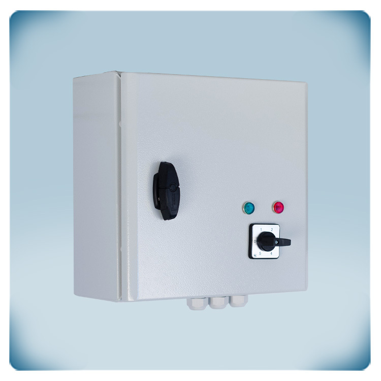 400 V motor 2,5 A | 5-stegs varvtalsreglering | TK övervakning