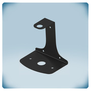 Siyah metal montaj braketi