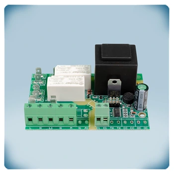 Terminal bloğu ve bileşenleri ile PCB