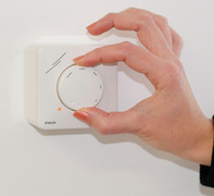 Manual fan controller with an LED for surface mounting