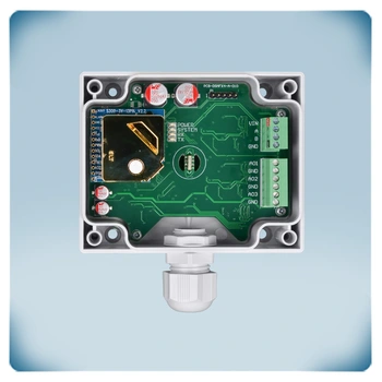 Канальний датчик CO2 | 24 VAC - VDC | Modbus RTU | 3 виходи