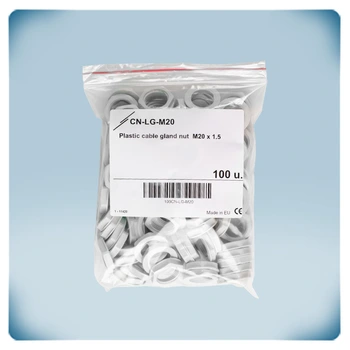 Пластикова гайка NUTS M20, упаковка 100 шт