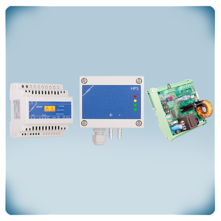 Регулятор швидкості, датчик перепаду тиску, ретранслятор Modbus RTU
